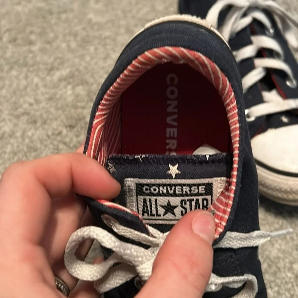 Converse Navy/Red Chuck Taylor Shoes American red white blue stars / stripes‎ Y3